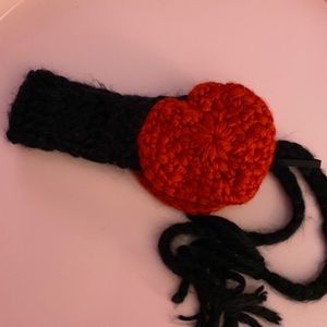 Valentine knitted earmuffs